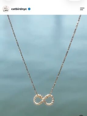 Catbird Love Knot Silver Infinity Charm Silver TSITP x Catbird infinity charm